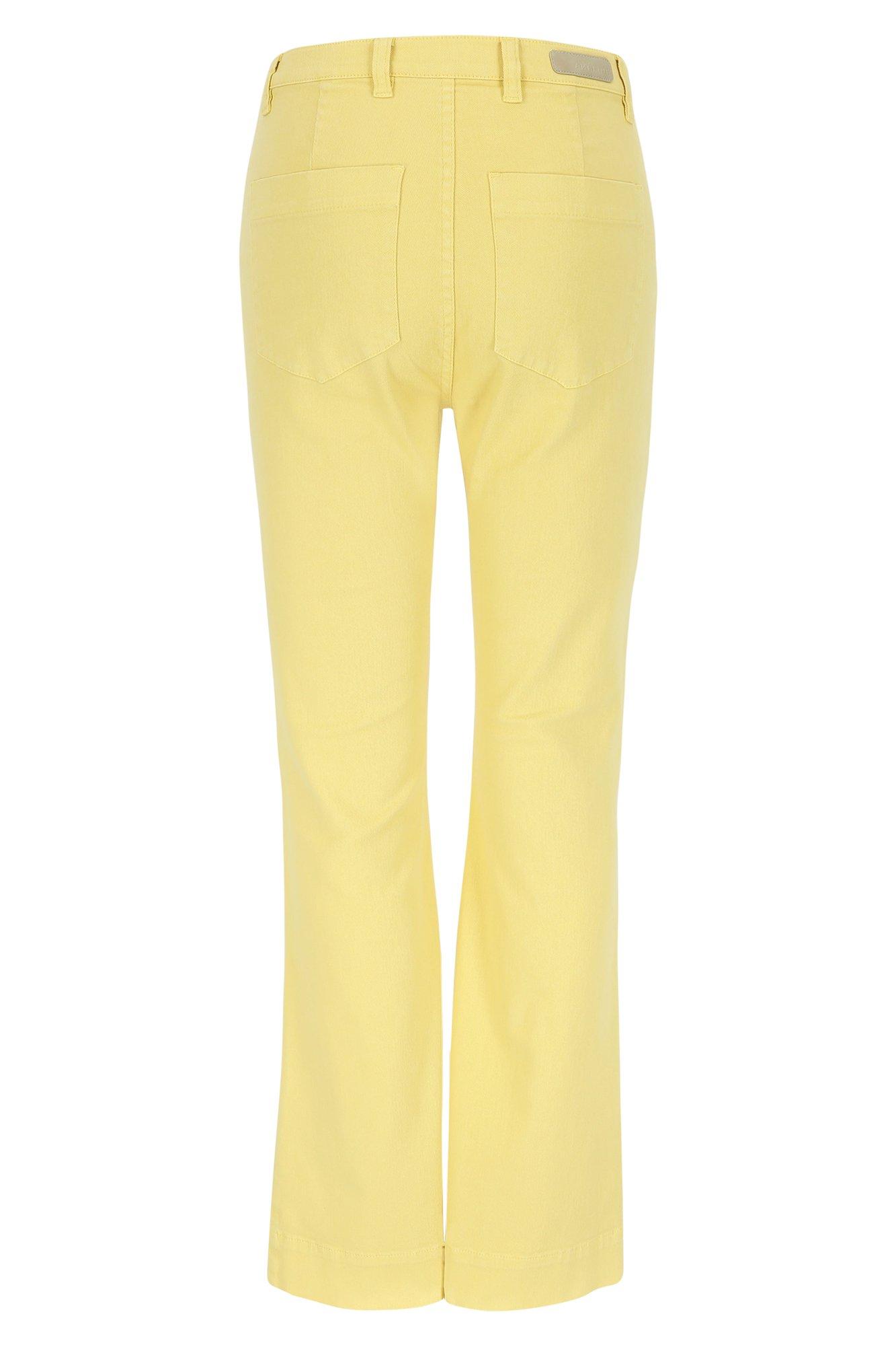 Broeken - Flared broek in gekleurd denim