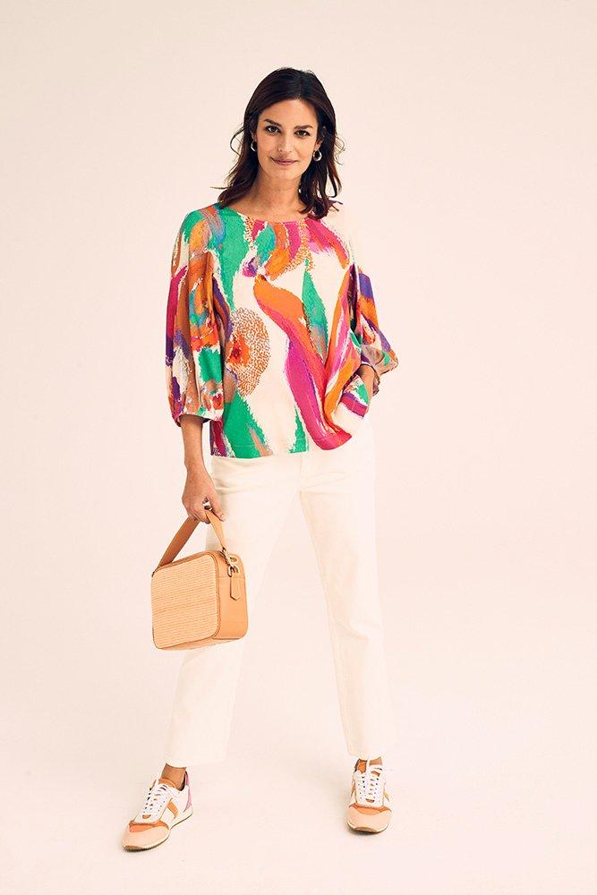 Witte perfect fit mom jeans met hoge taille - null - ame