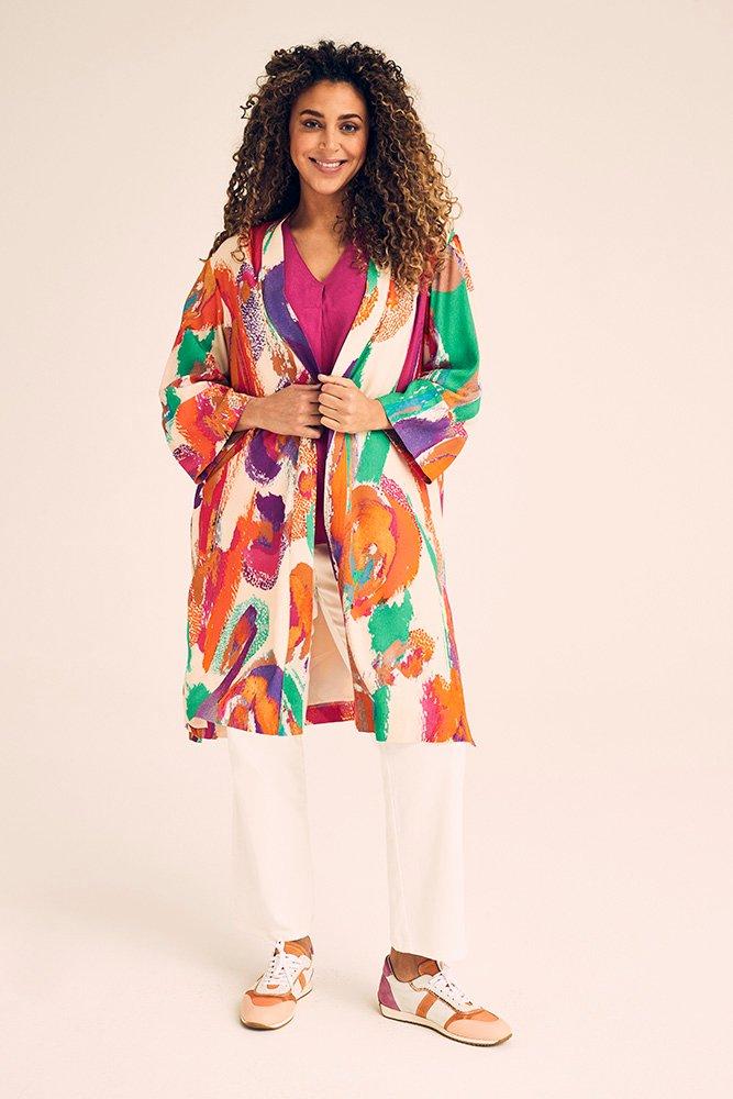 Broeken - Witte perfect fit mom jeans met hoge taille