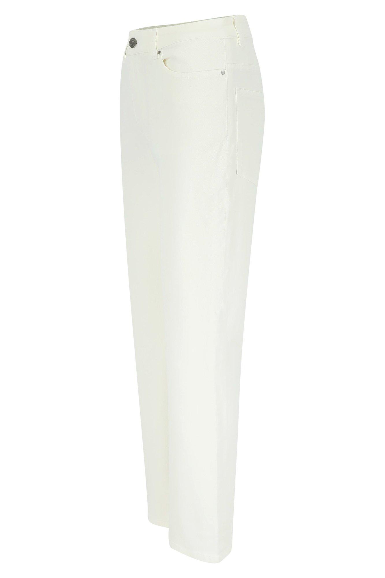 Broeken - Witte perfect fit mom jeans met hoge taille