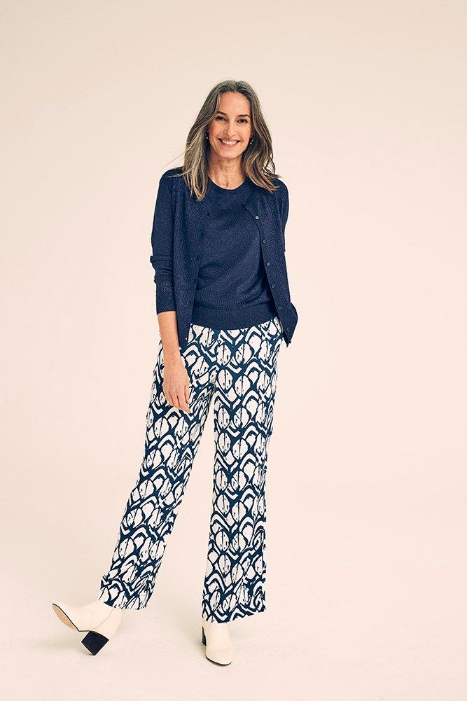 Pantalons - Pantalon large élastiqué dos