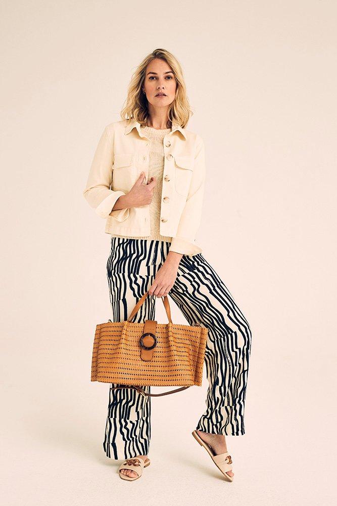 Pantalons - Pantalon large élastiqué dos