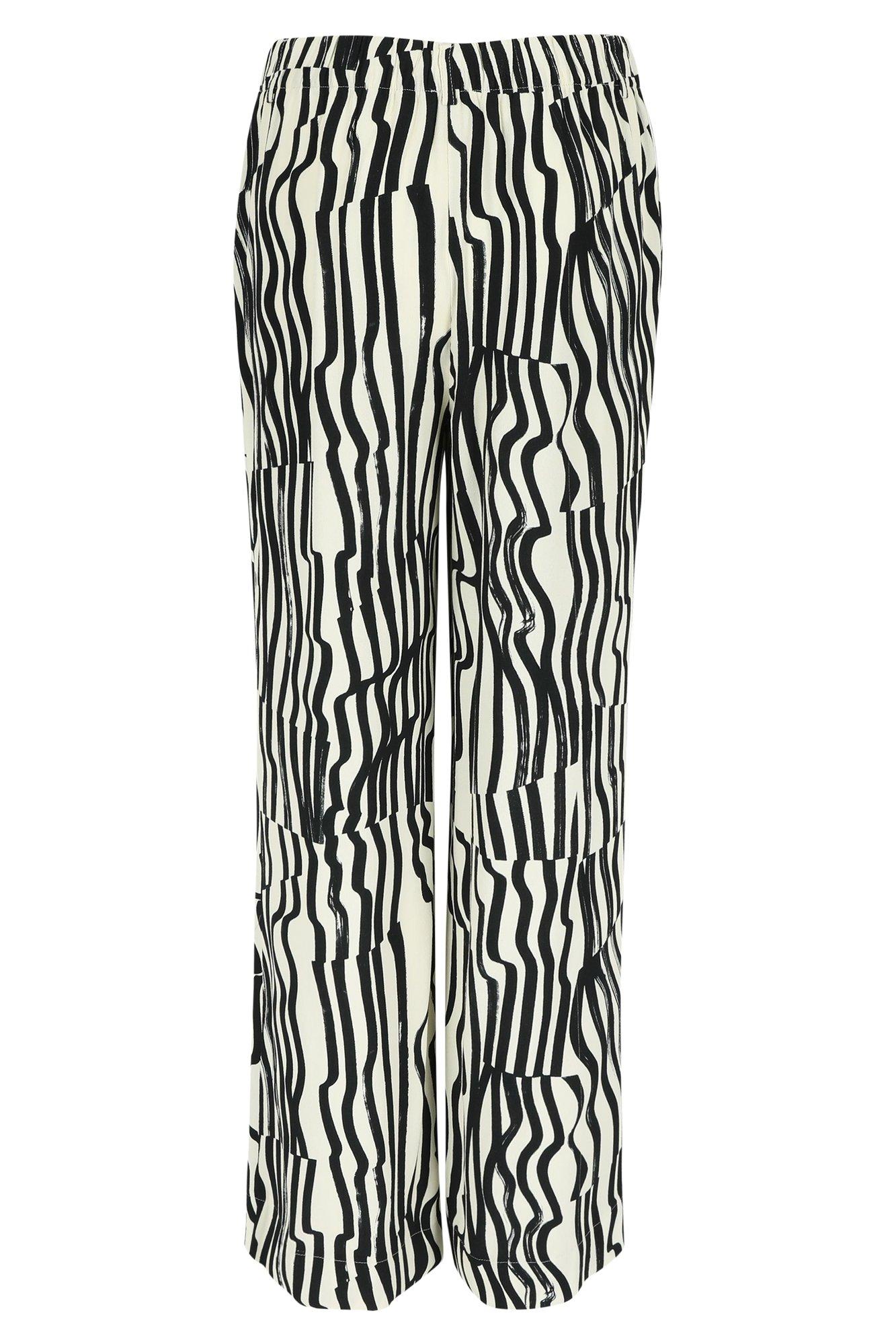 Pantalons - Pantalon large élastiqué dos