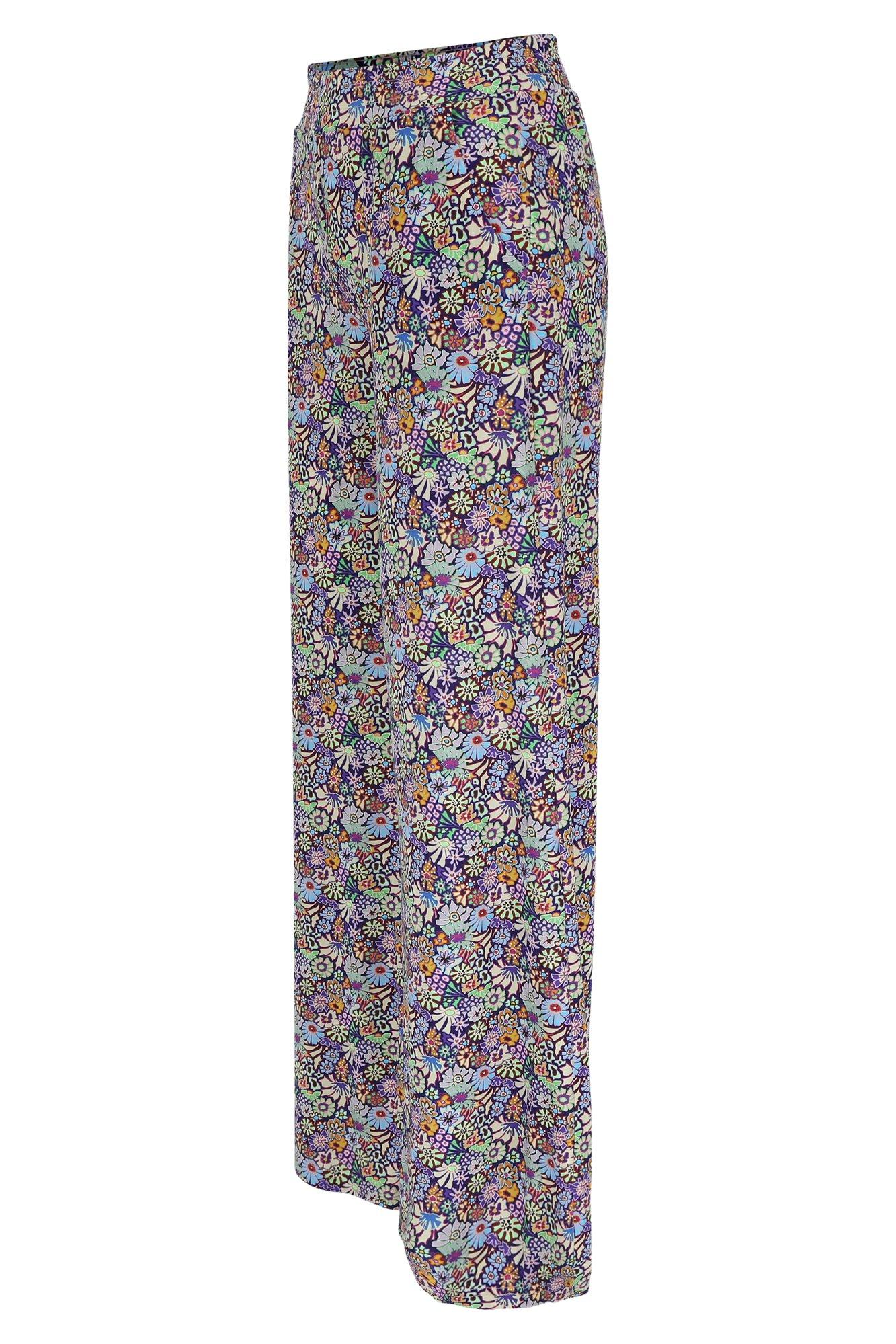 Pantalons - Pantalon jersey à motif petites fleurs pop