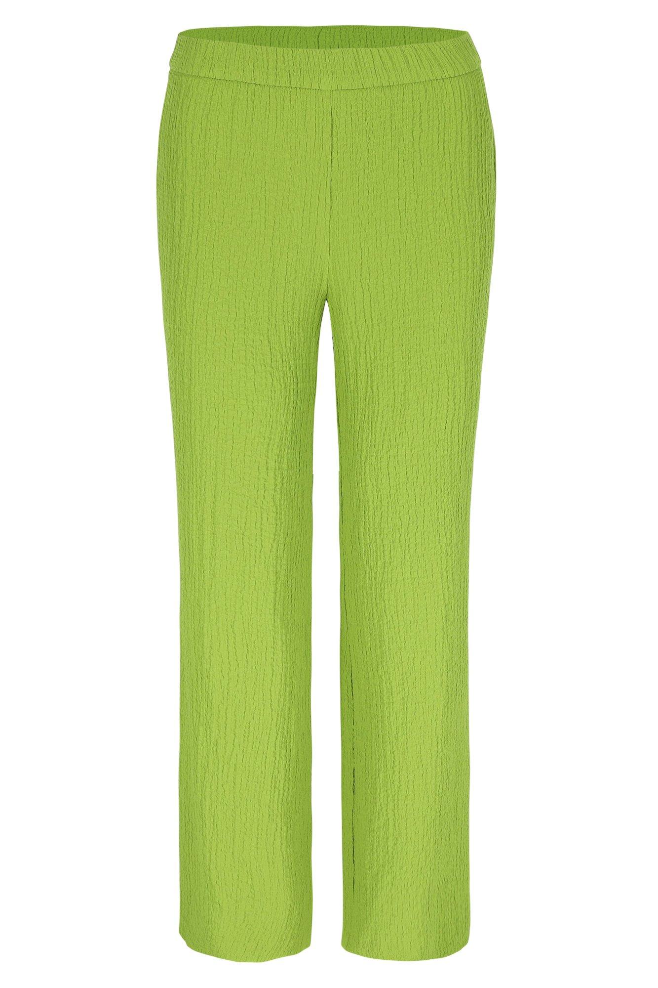 Broek in stretchy seersucker - null - ame