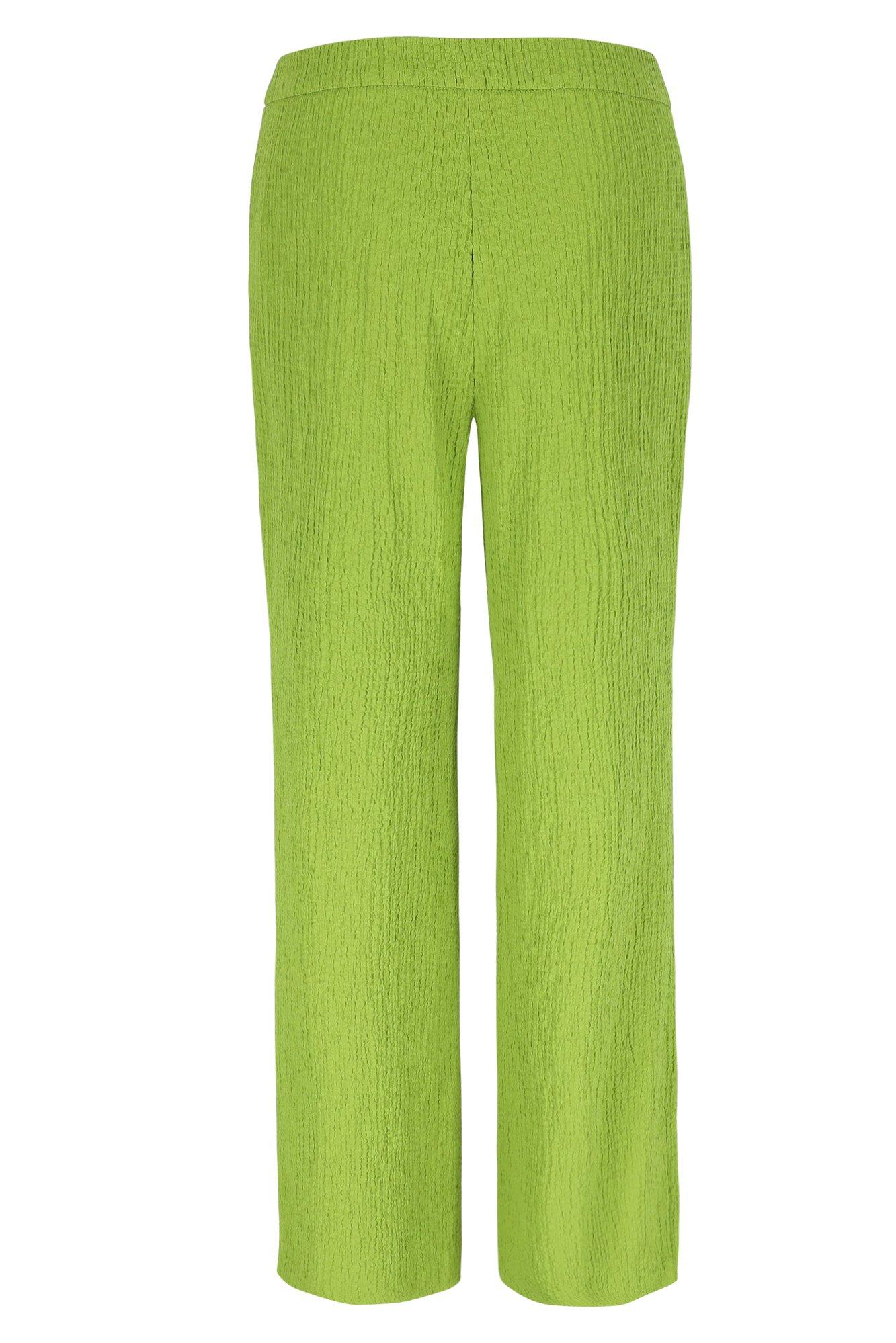 Broeken - Broek in stretchy seersucker