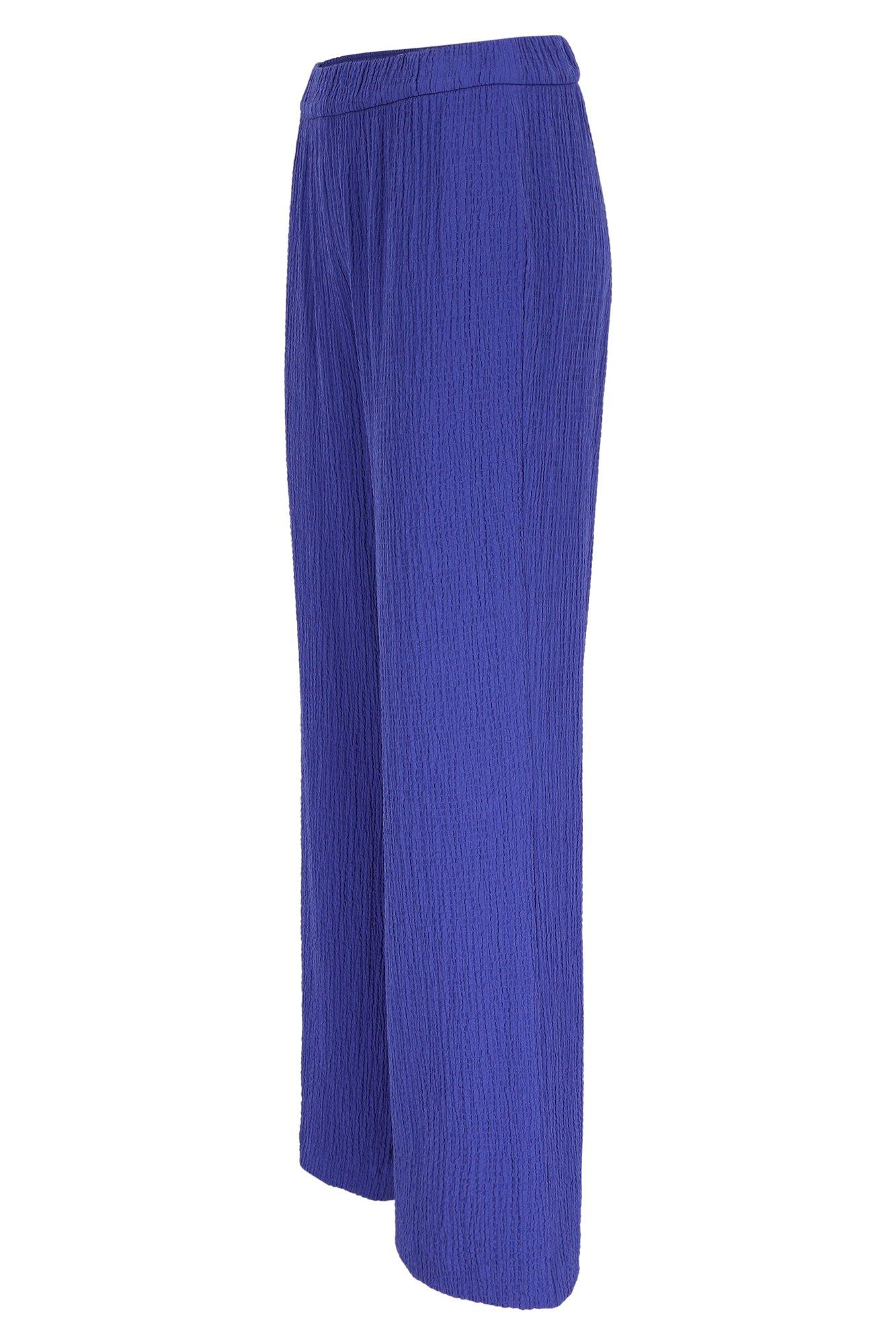 Pantalons - Pantalon en seersucker stretch