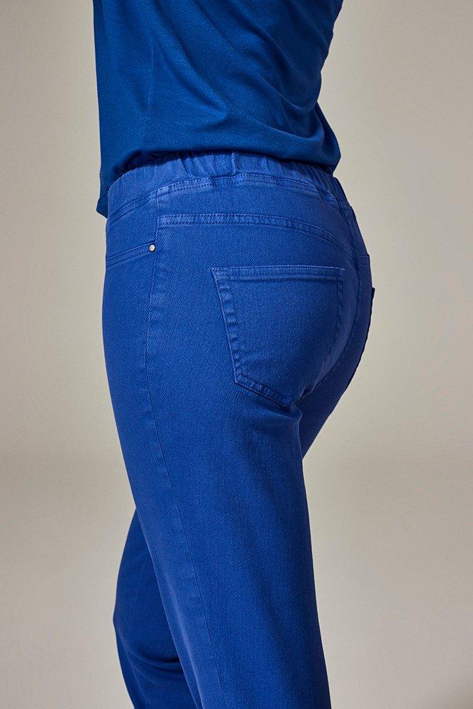 Pantalons - Pantacourt en denim stretch coloré