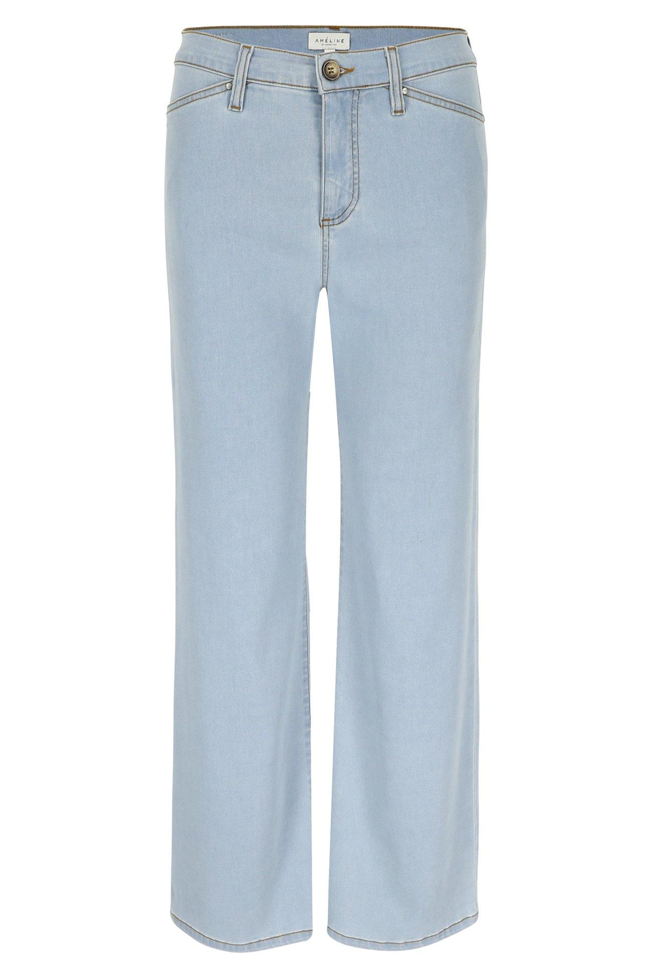 Broeken - Flared perfect fit jeans met hoge taille