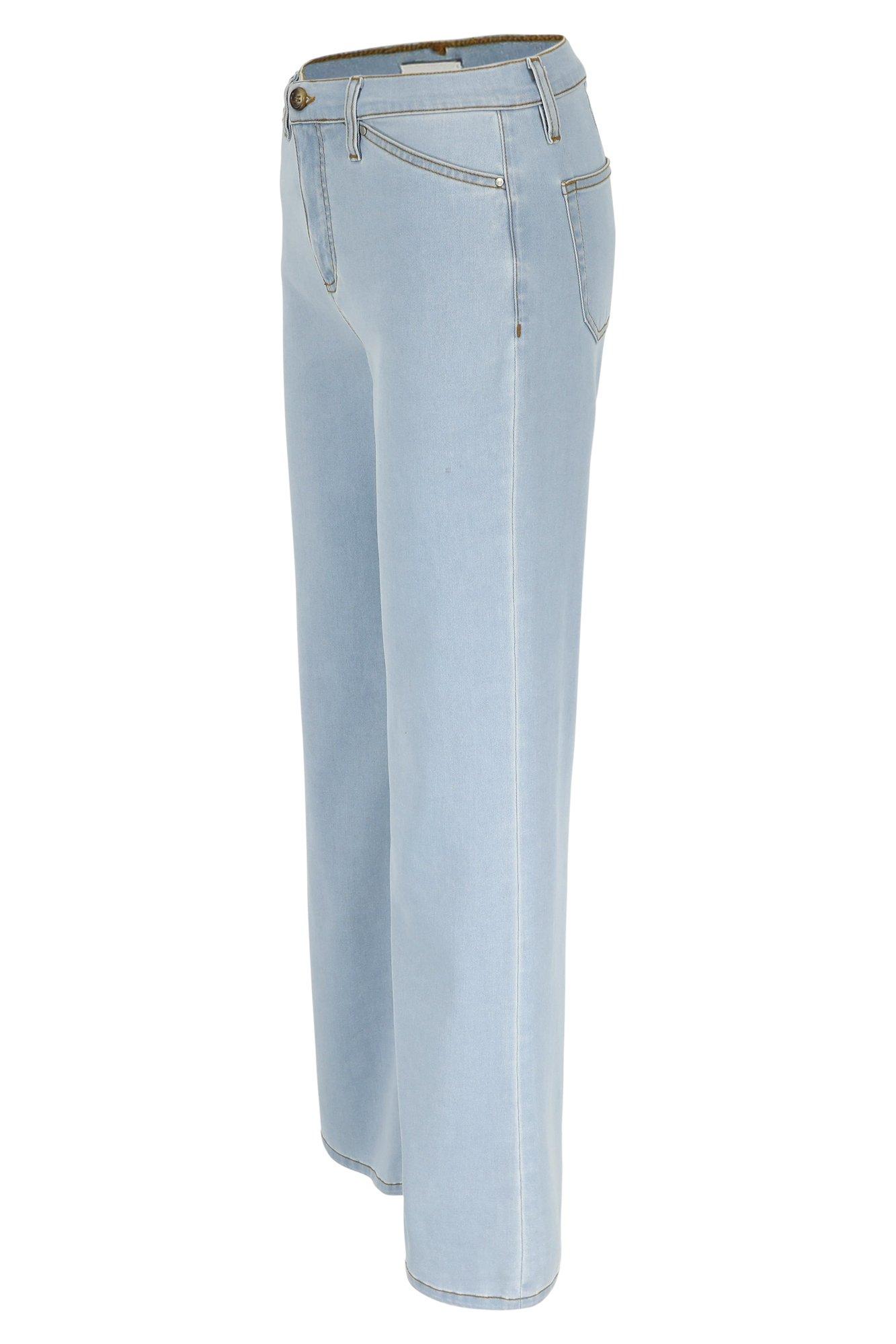 Broeken - Flared perfect fit jeans met hoge taille