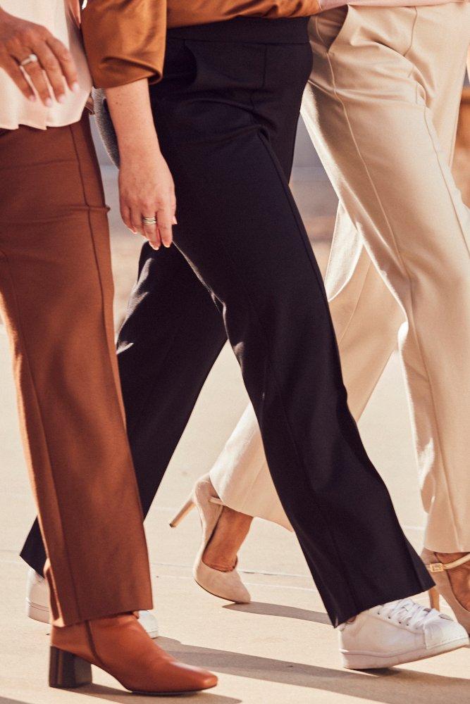 Kostuumbroek in Milano-jersey - may