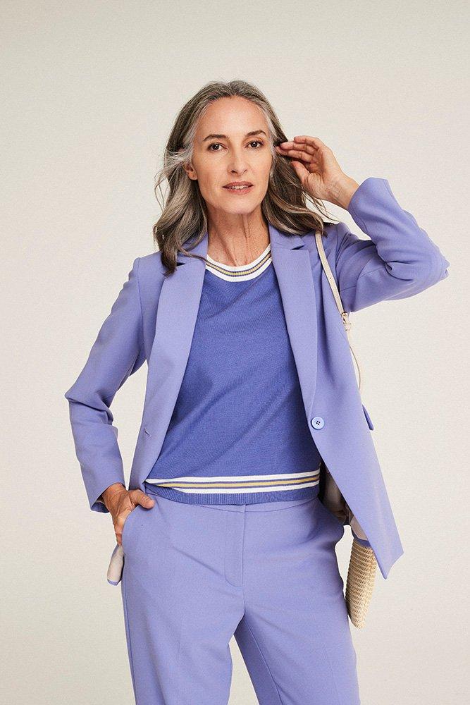 Blazers - Lange blazer in comfortstof