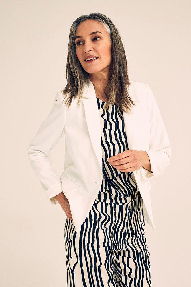 Blazers - Wasbare lightweight blazer in crêpe 