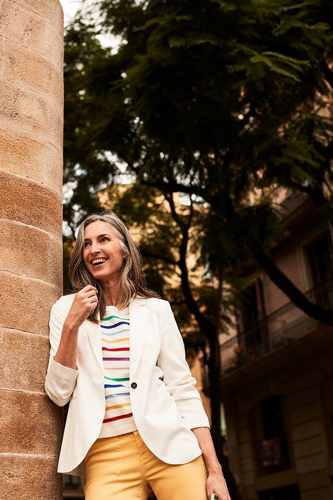 Blazers - Long blazer en cupro et coton