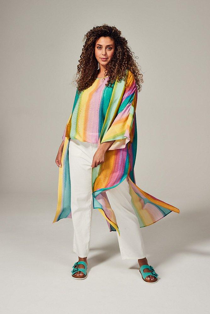 Hemden - Kimono in regenboogkleuren