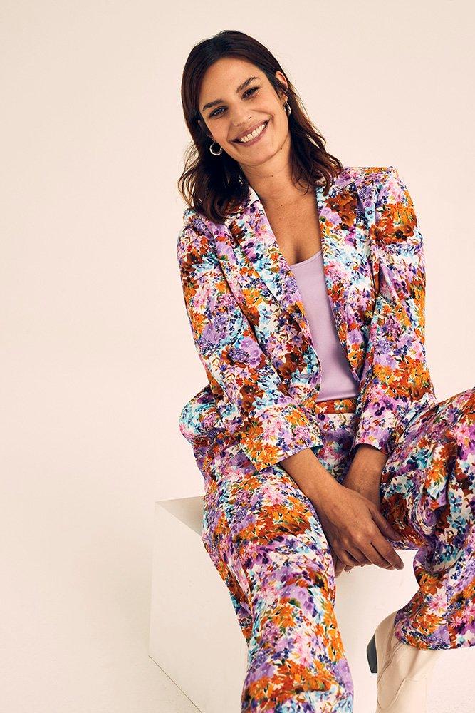 Blazer léger à fleurs lavable  - null - ame