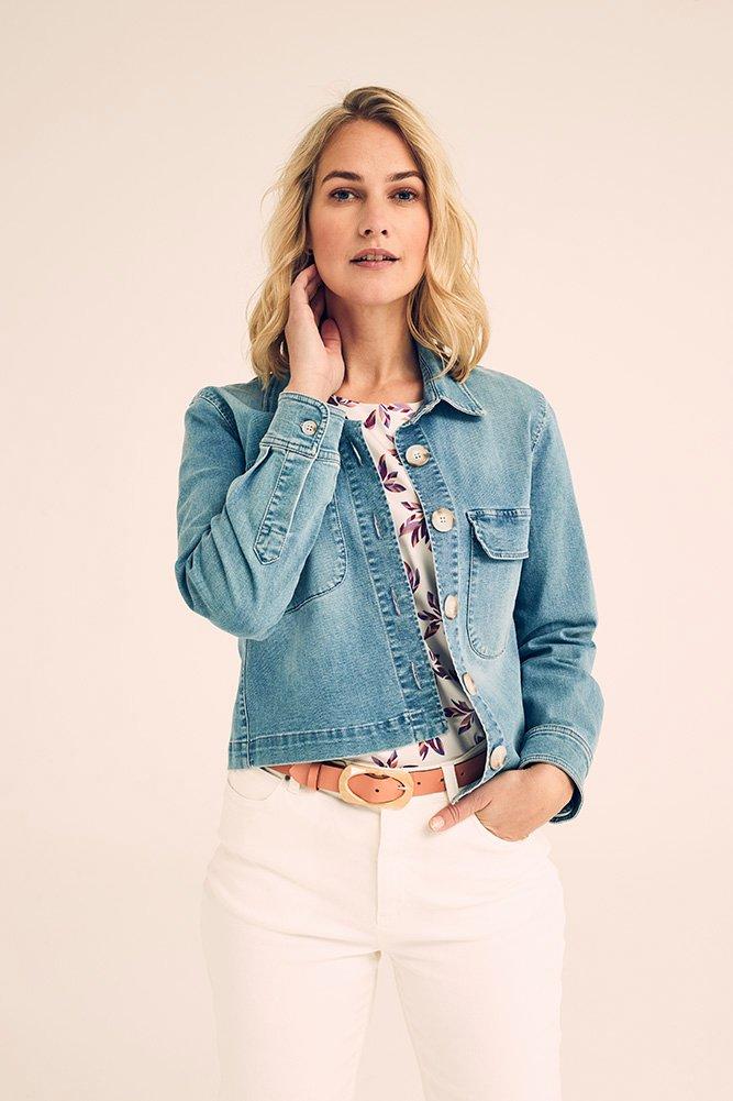 Veste en jeans ringspun stone wash - null - may