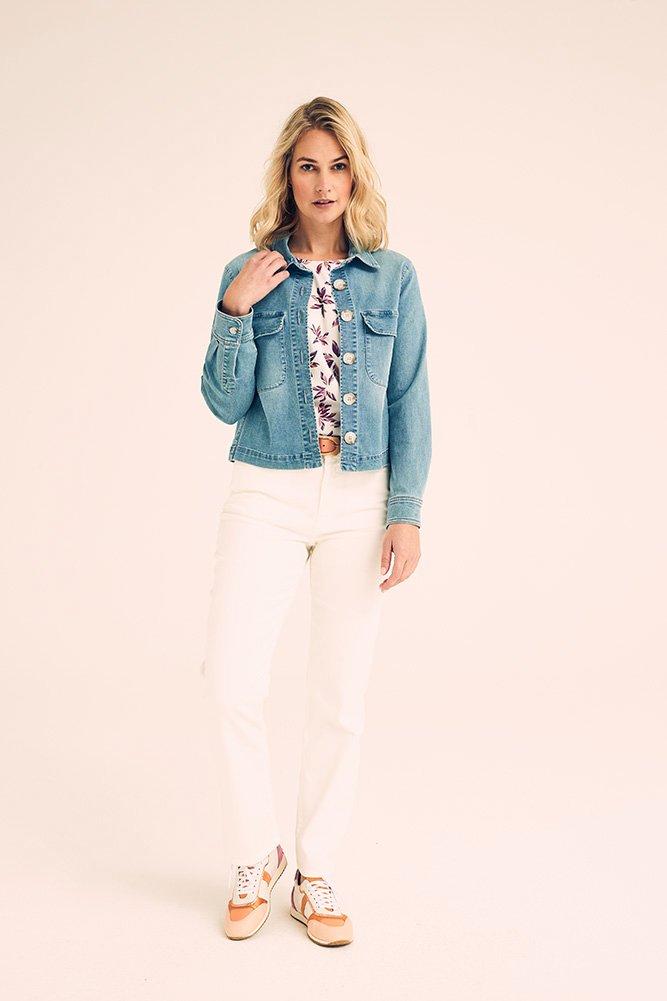 Blazers - Veste en jeans ringspun stone wash