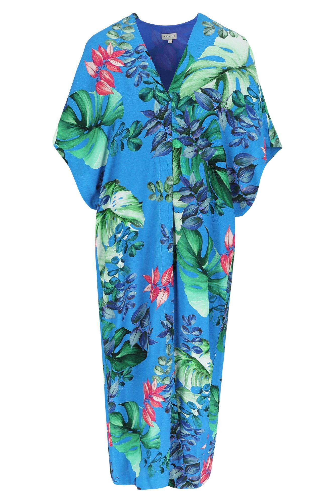 Hemden - Gebloemde kimono in crêpe