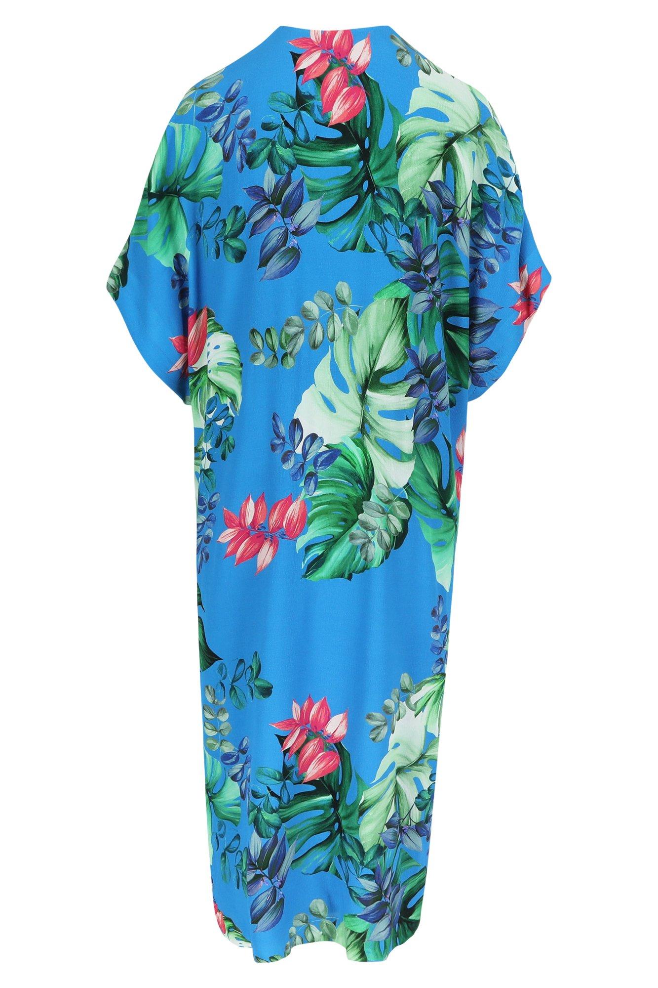 Hemden - Gebloemde kimono in crêpe