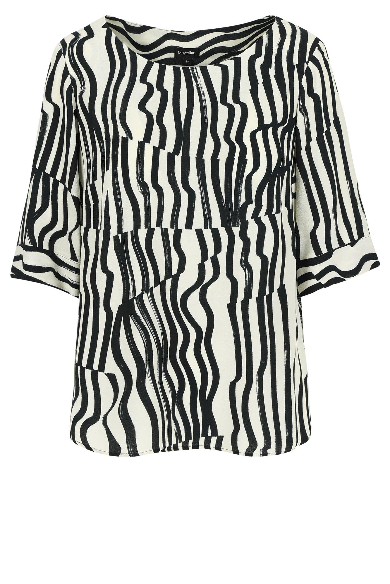 Hemden - Loose fit printblouse in crêpe