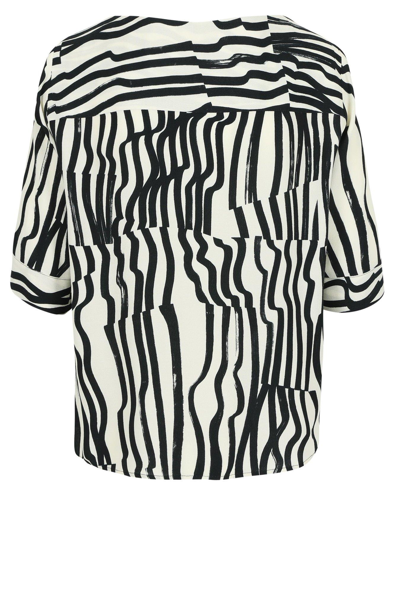 Hemden - Loose fit printblouse in crêpe