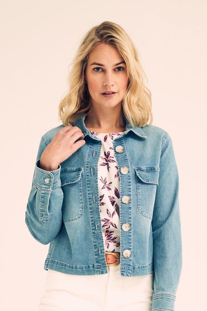 Blouse T-shirt en satin devant imprimé - null - may