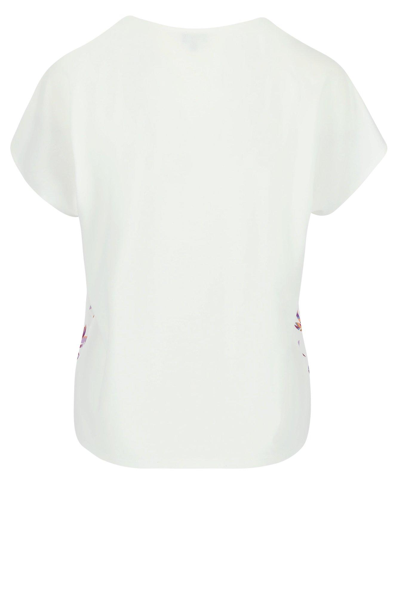 Sweatvest - Blouse T-shirt en satin devant imprimé
