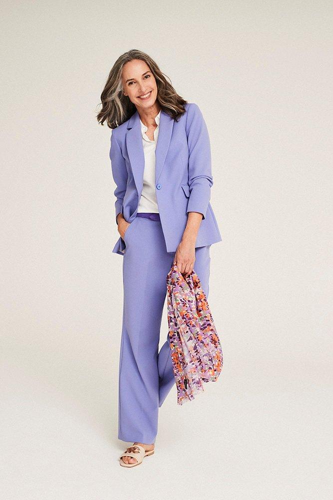 Hemdblouse in elastisch satijn - null - may