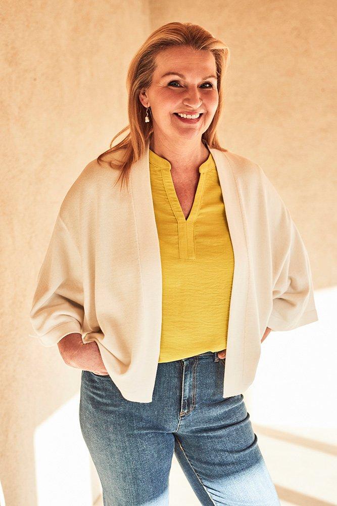 Hemden - Loose fit tuniekblouse met vintage finish