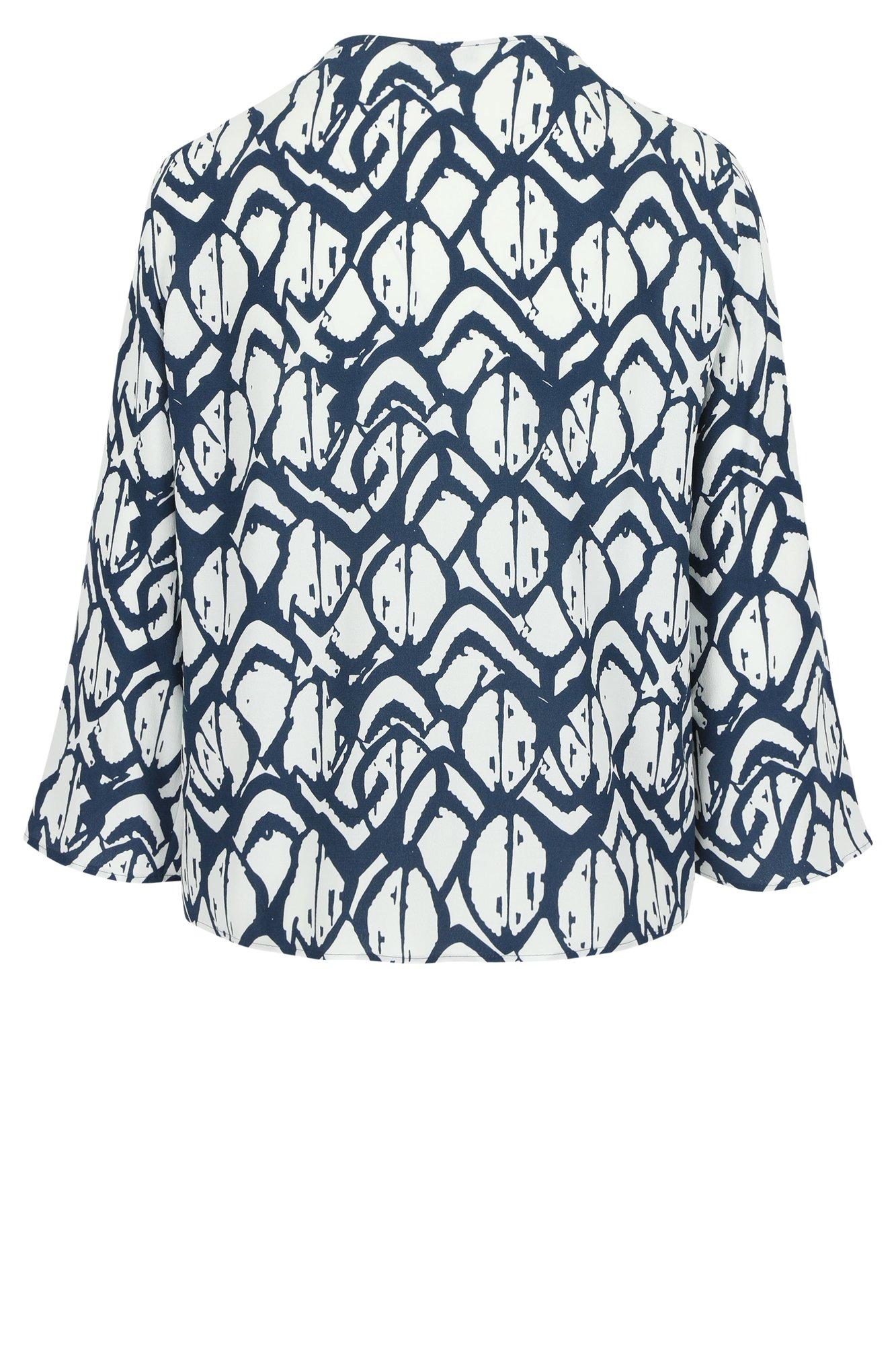 Hemden - Blouse in crêpe onderaan geknoopt