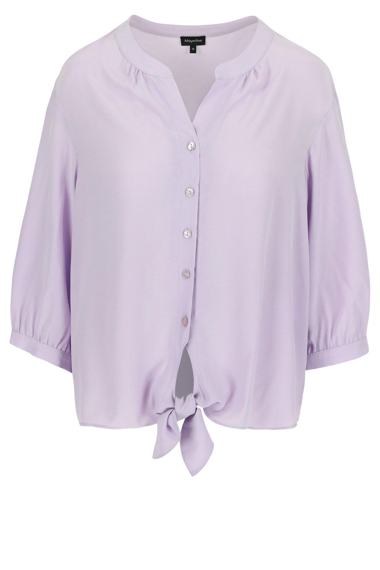 Chemises - Chemisier noué en cupro et viscose