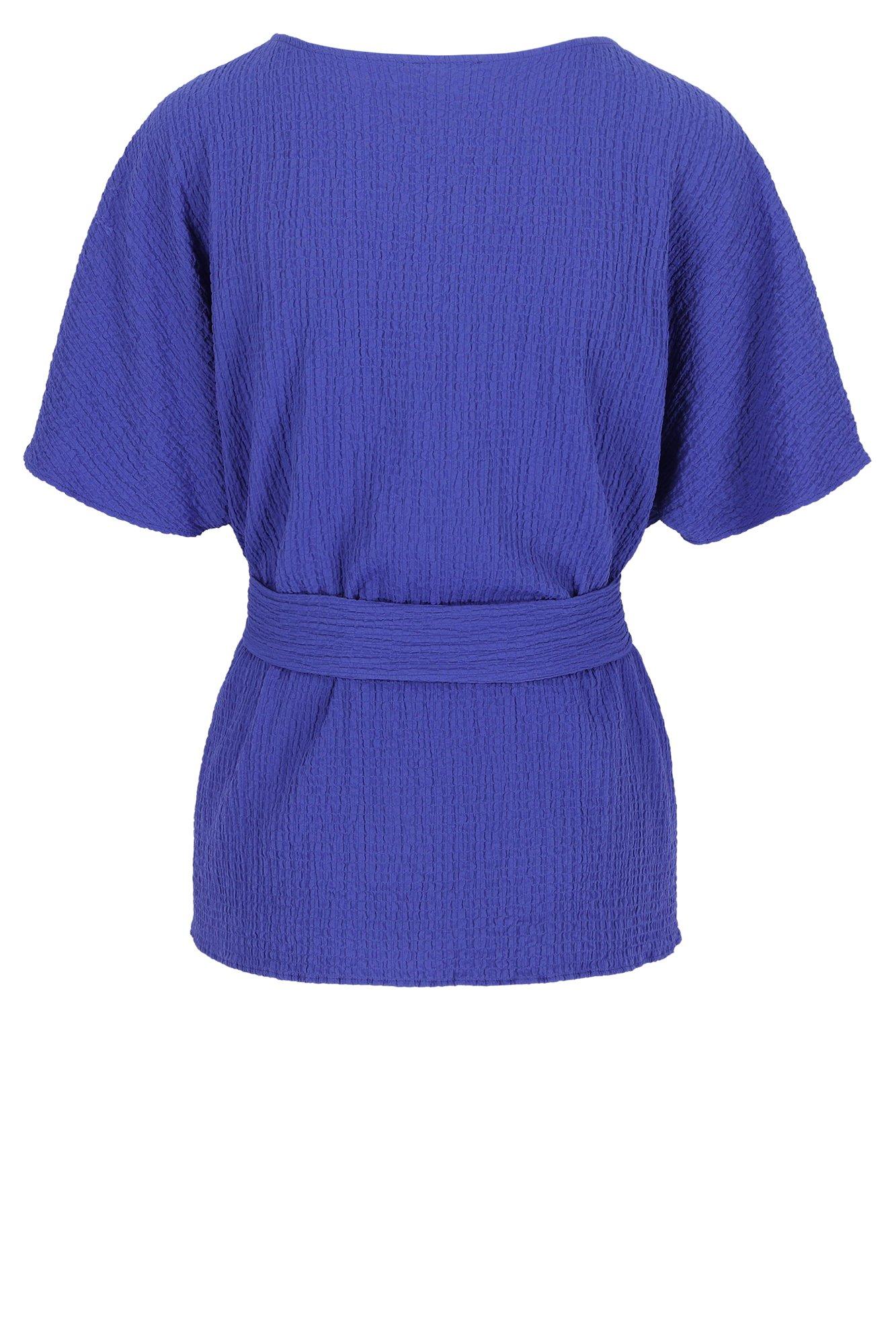 Hemden - Tuniek in stretchy seersucker