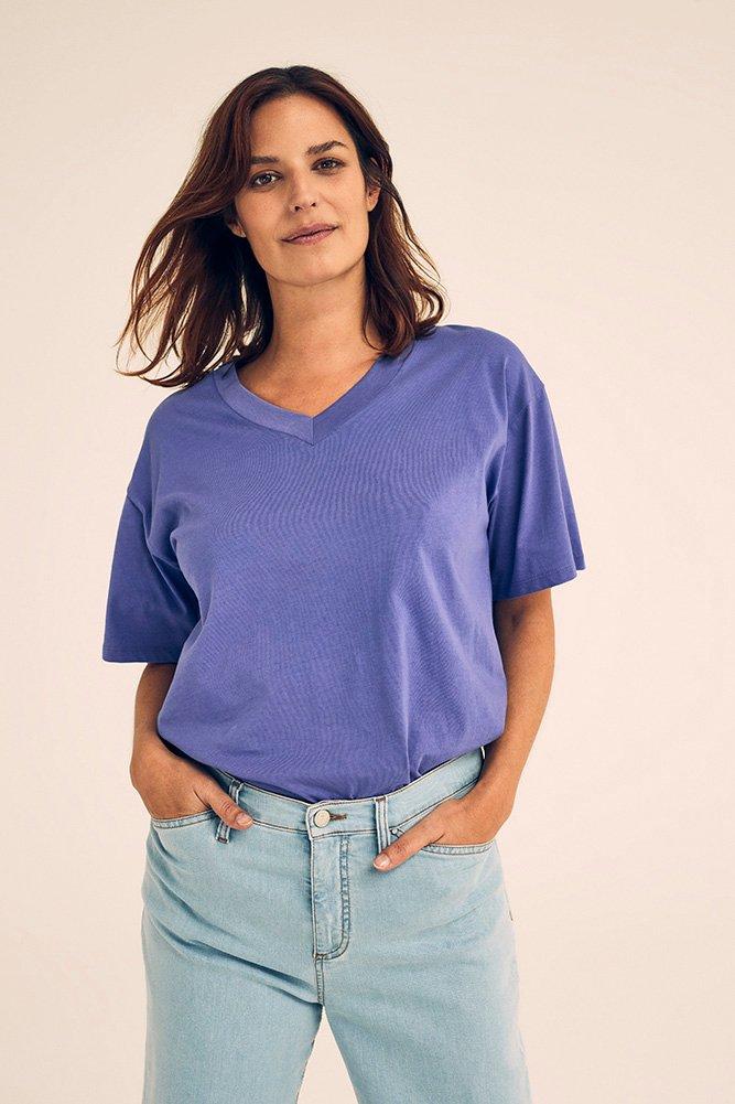 T-shirt ample en coton peigné - null - ame