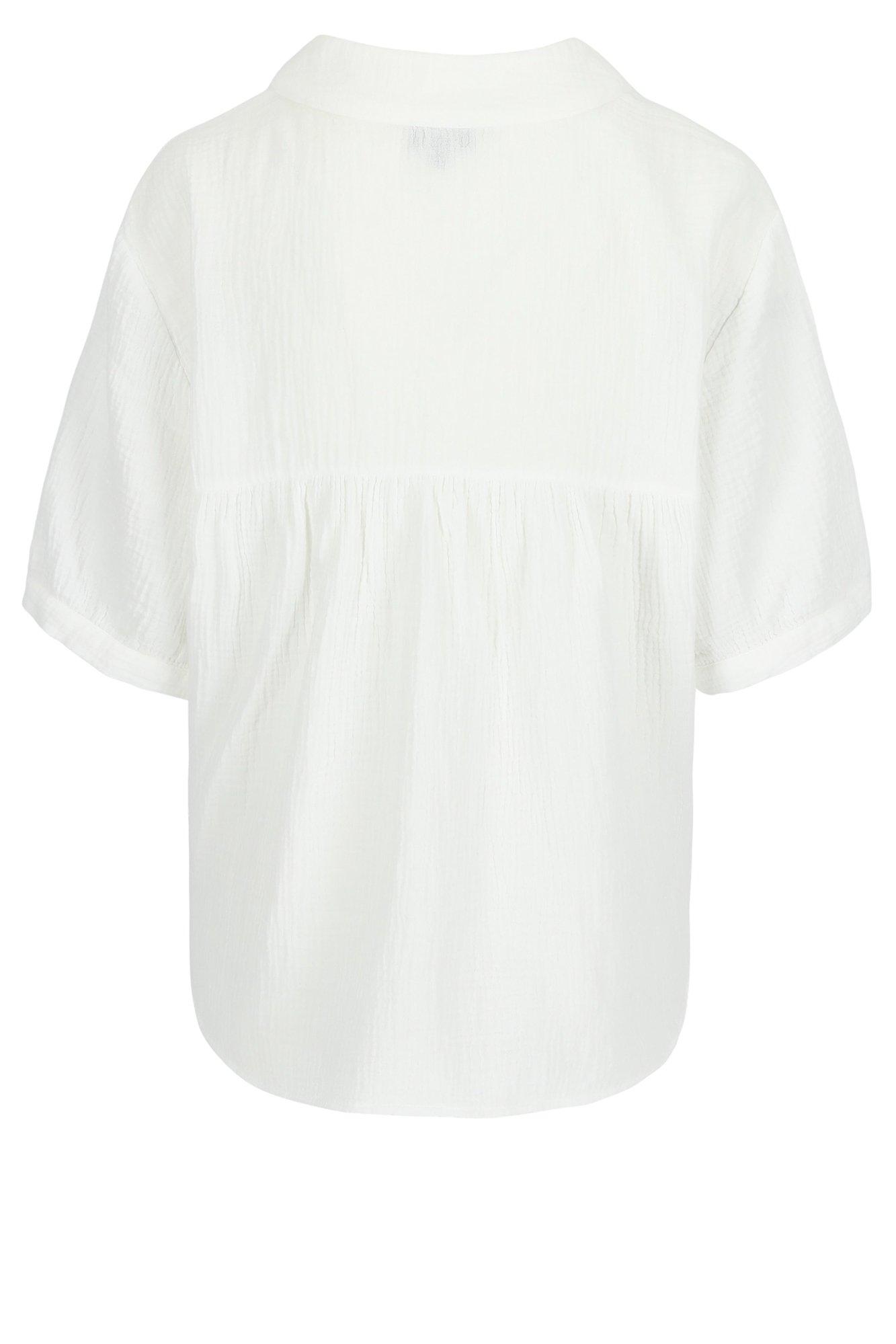 Hemden - Tetra blouse met aangefronste rug