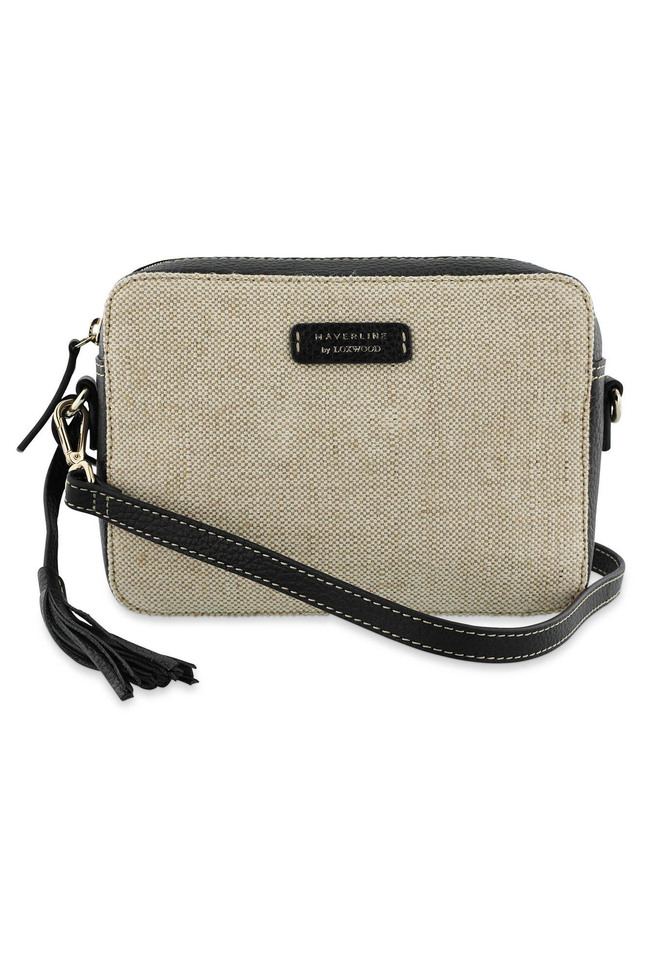 Sac cam&eacute;ra en toile et cuir - may