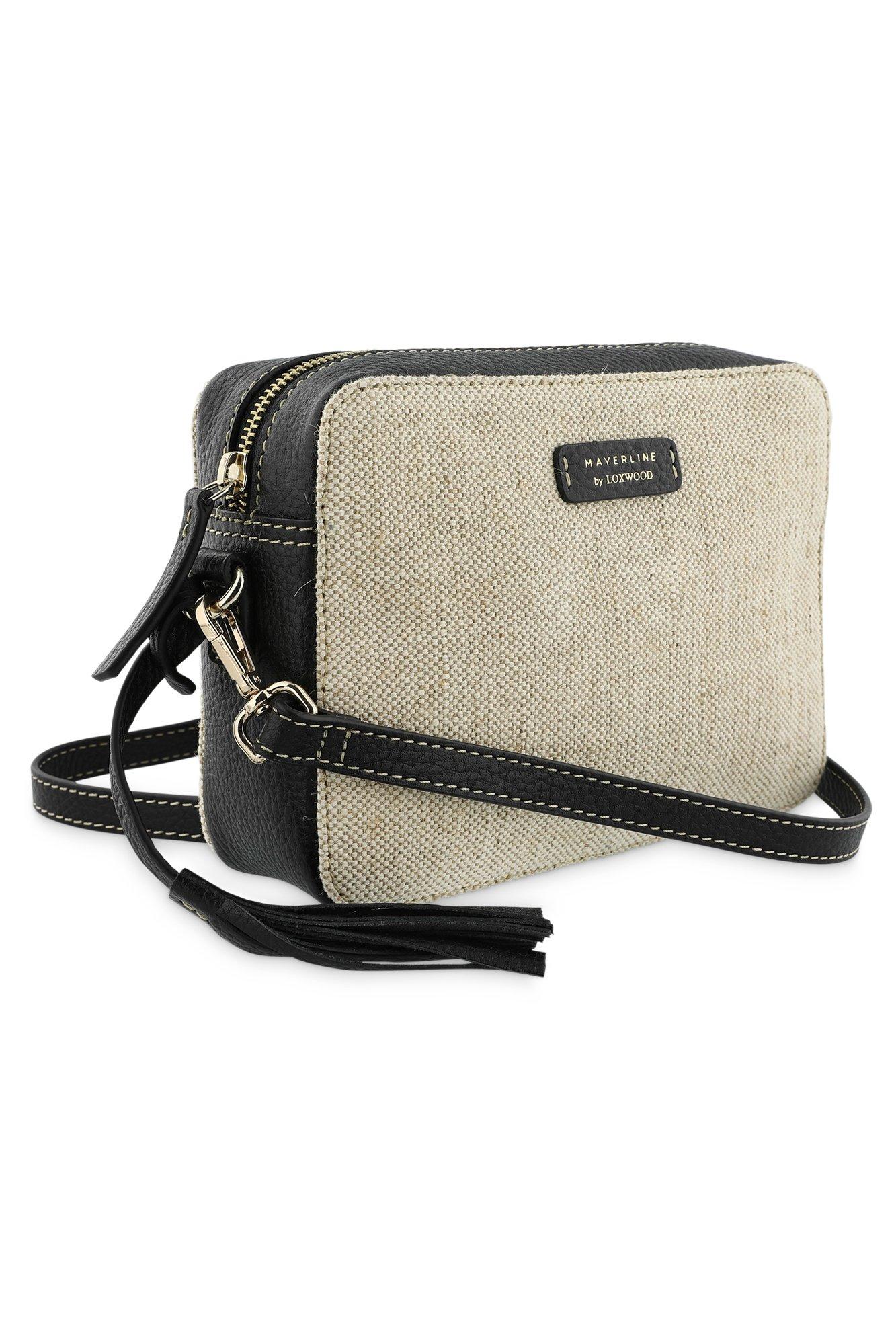 Accessoires pour b&eacute;b&eacute;s - Sac cam&eacute;ra en toile et cuir