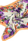 Babyspulletjes - Vierkante sjaal in wasbare zijde met bloemen