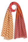 Grote geweven sjaal met zigzagpatroon - null - may