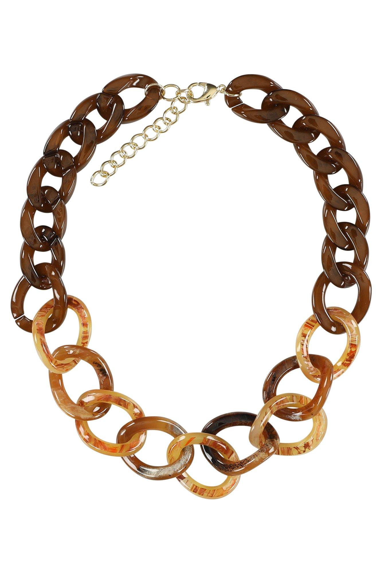 Korte ketting met fantasieschakels - null - may