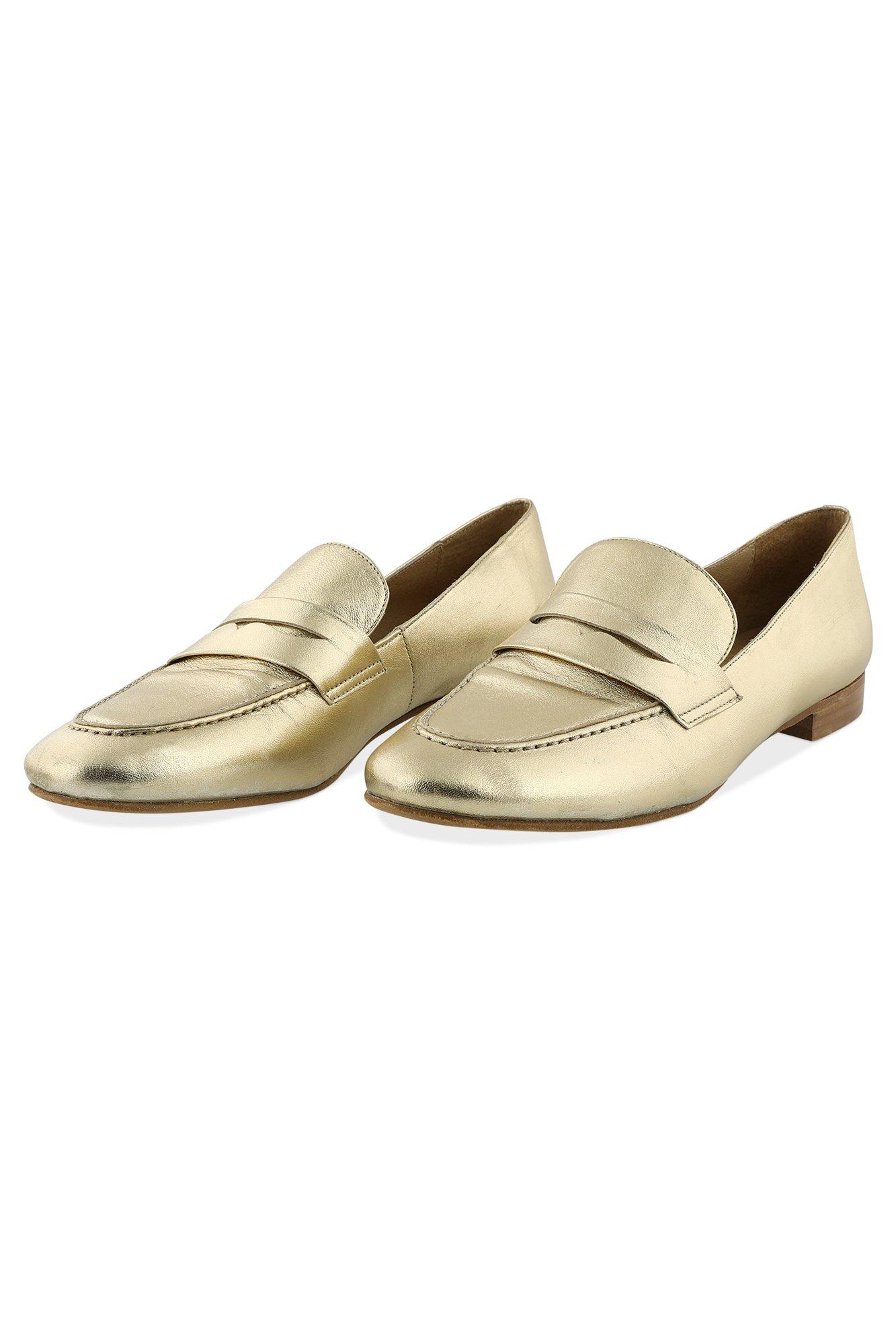 Goudkleurige loafers - null - may