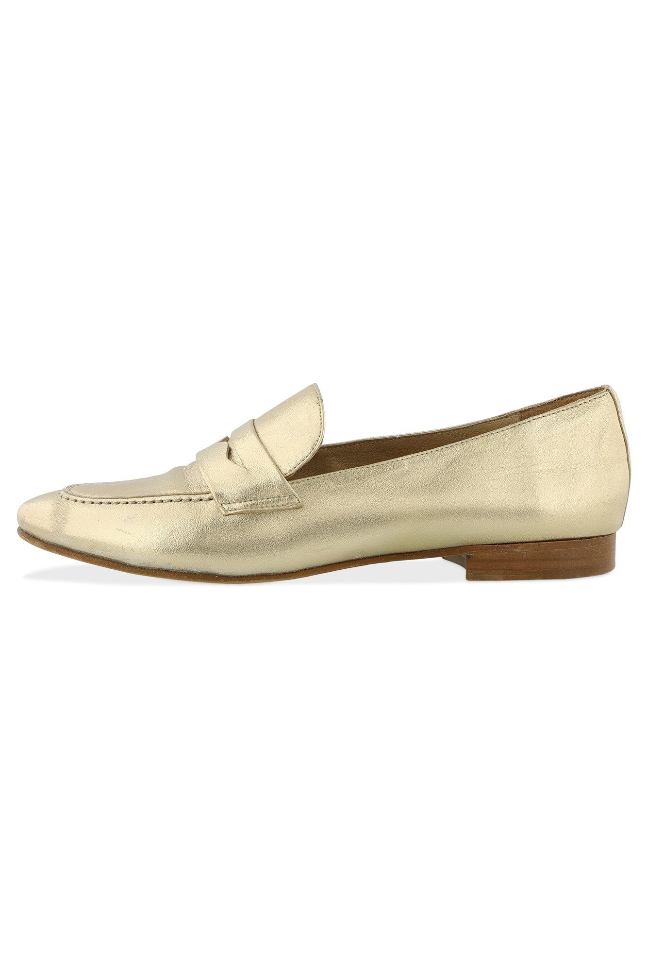 Schoenen - Goudkleurige loafers