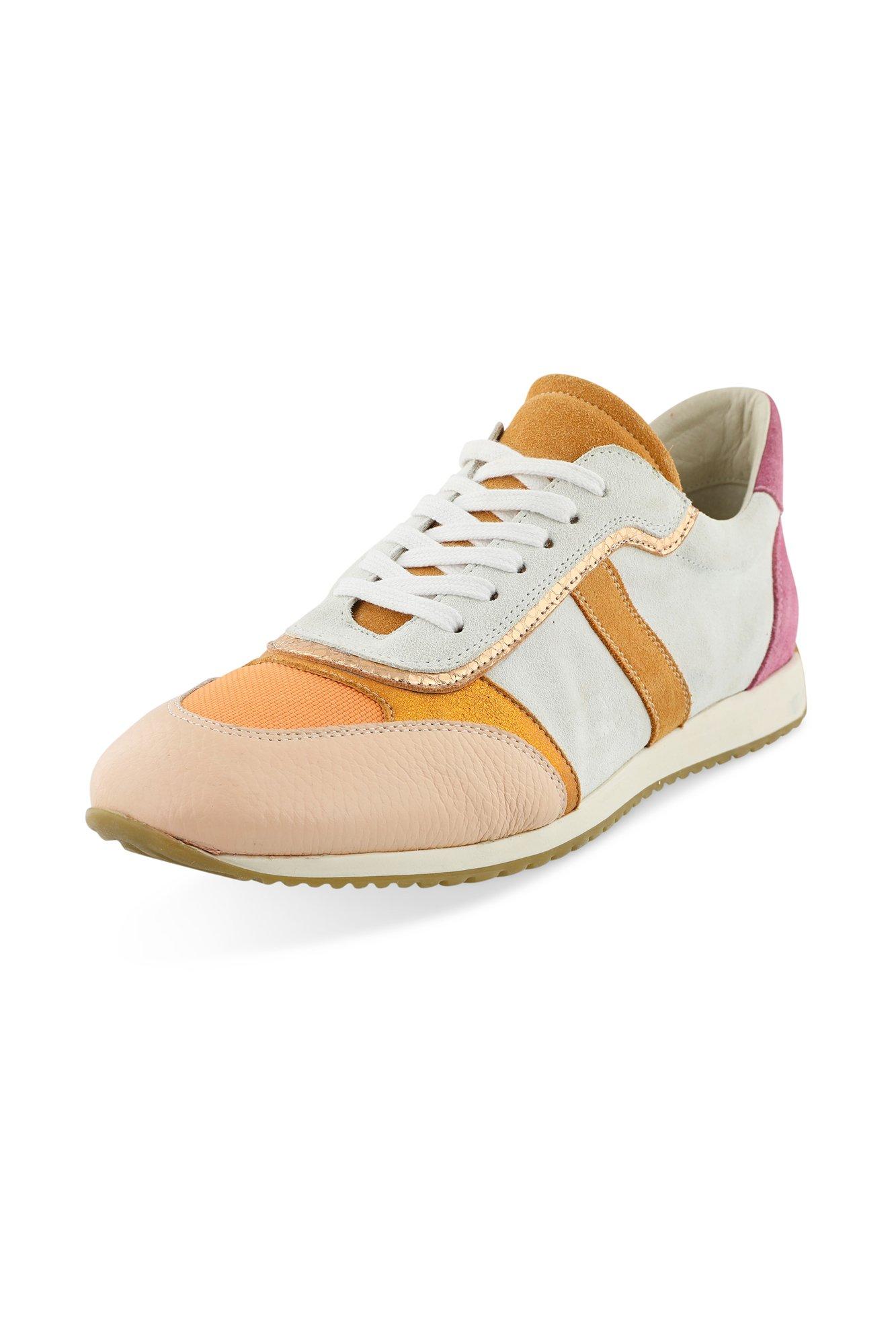 Schoenen - Multicolour sneakers in leer en nubuck