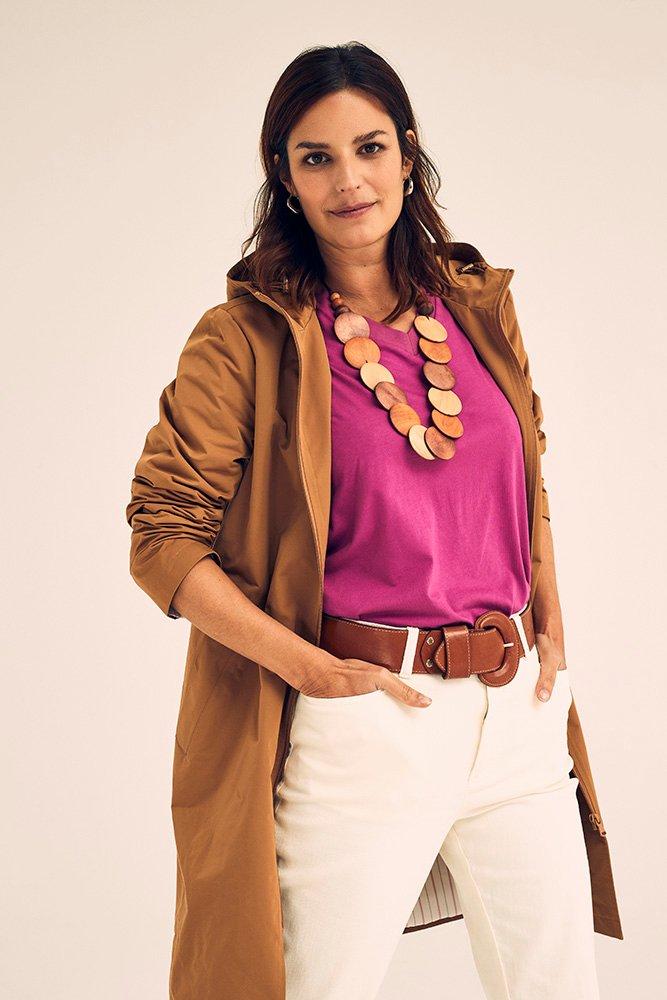 Lange parka met kap - null - ame