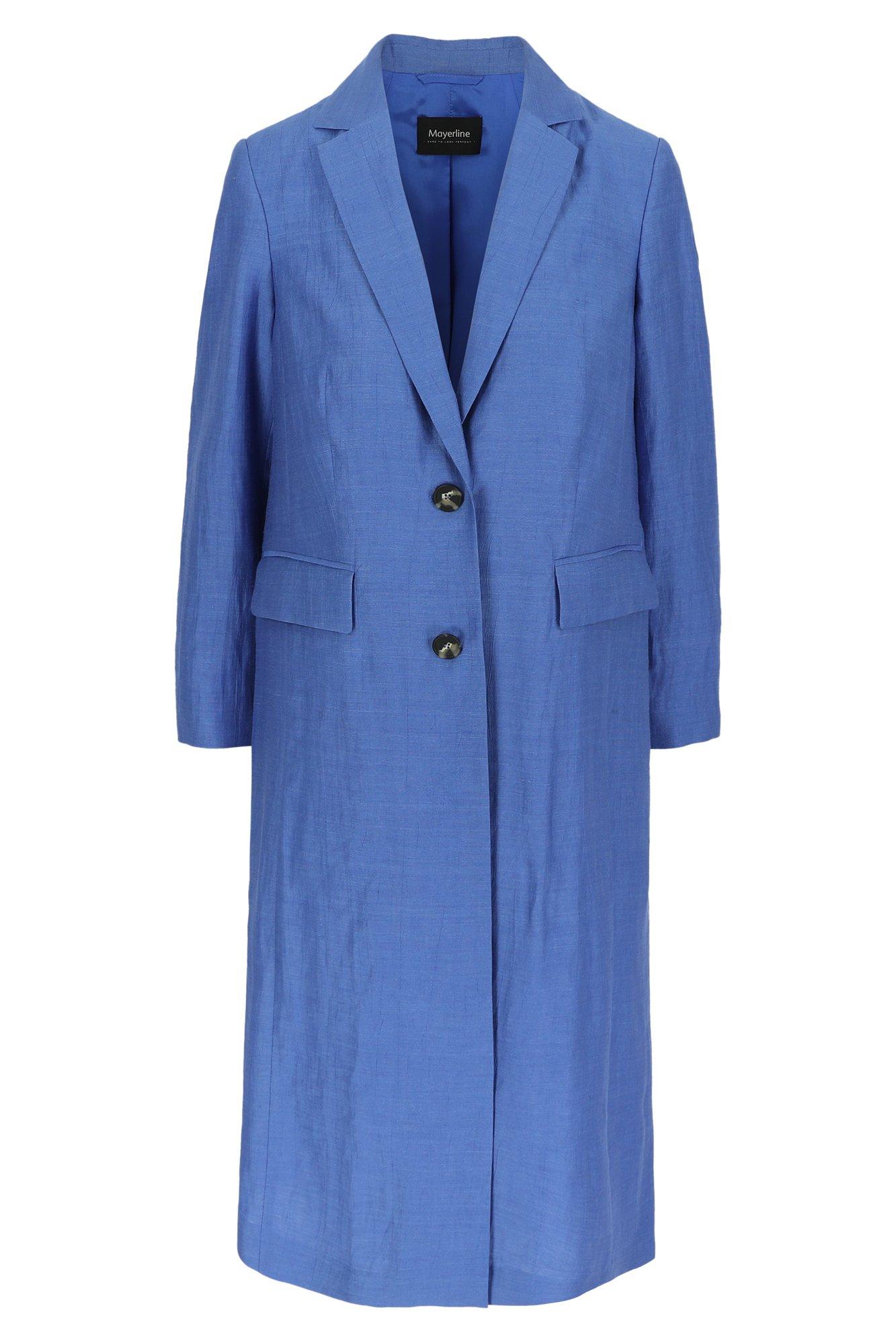Manteaux - Long manteau en mélange lin