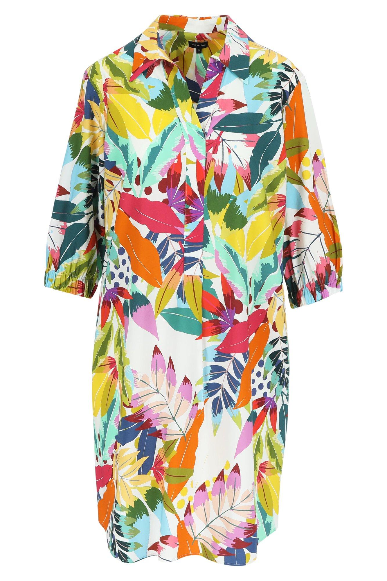 Robes - Robe en coton et écoviscose