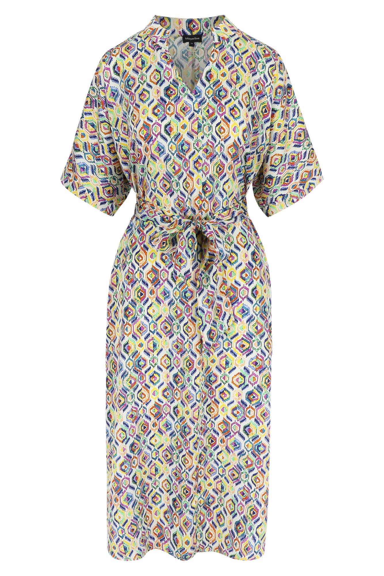 Kleedjes - Easy care jurk met Afrikaanse print