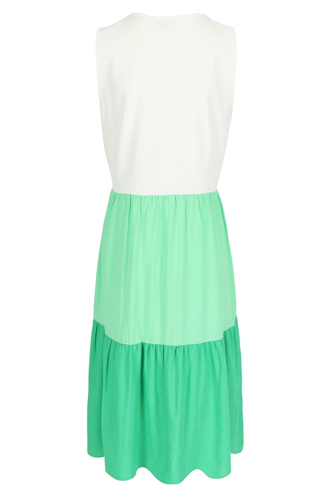 Kleedjes - Jurk met jersey top en volants