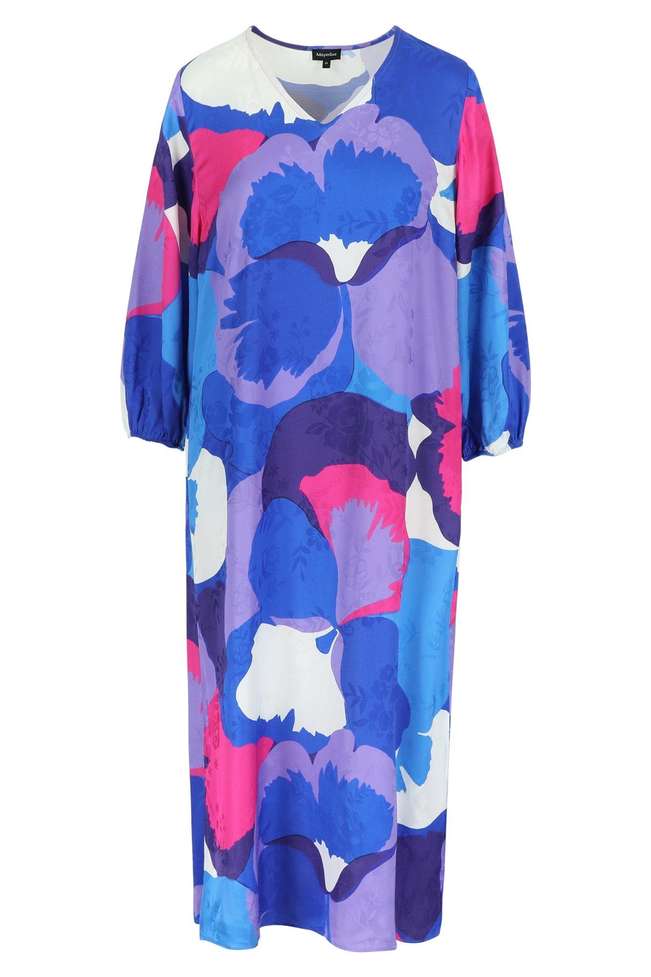 Robes - Robe caftan en jacquard de satin