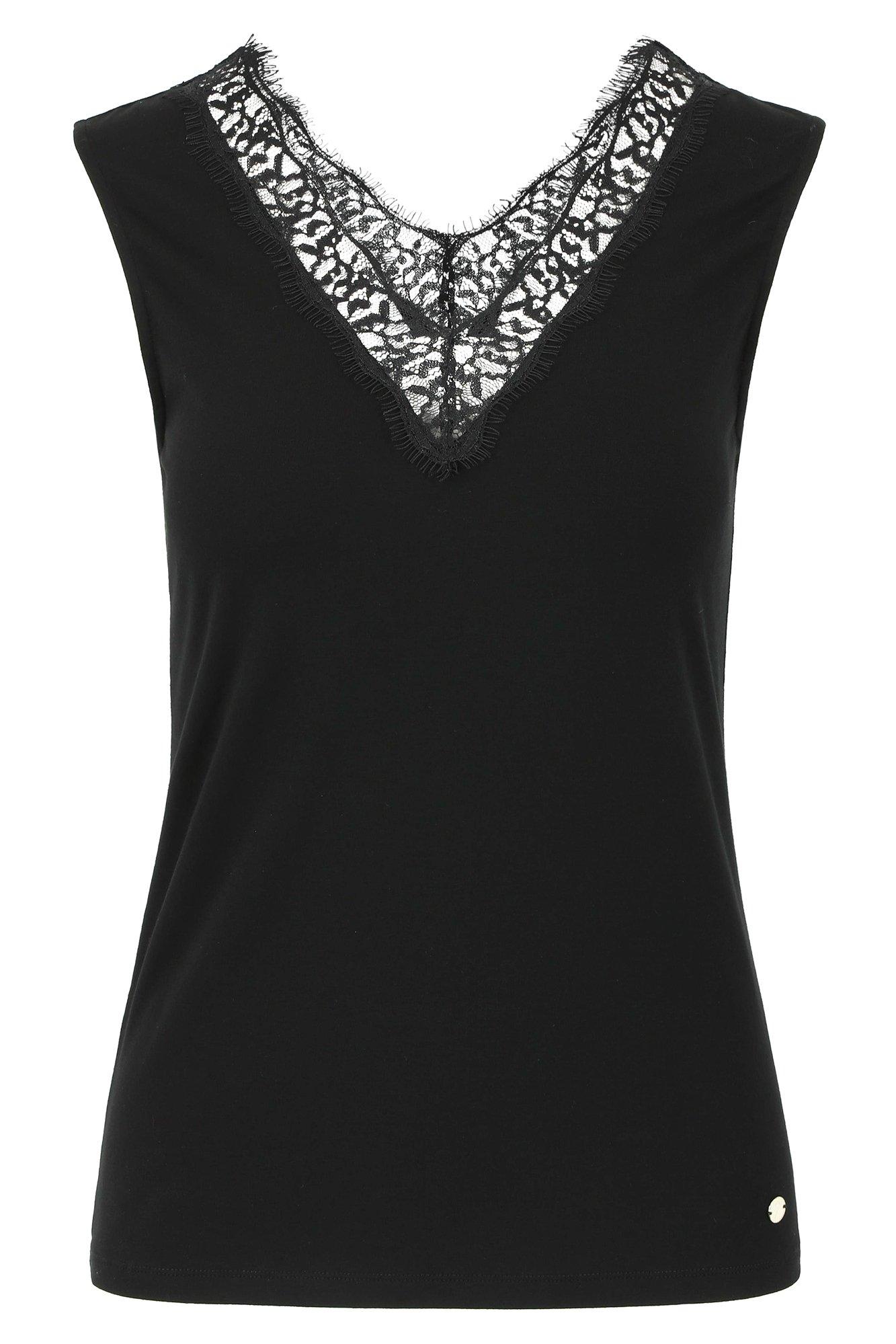 Stretchtop met kant - null - may